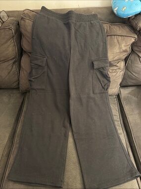 GAP Kids Black wide leg sweatpants